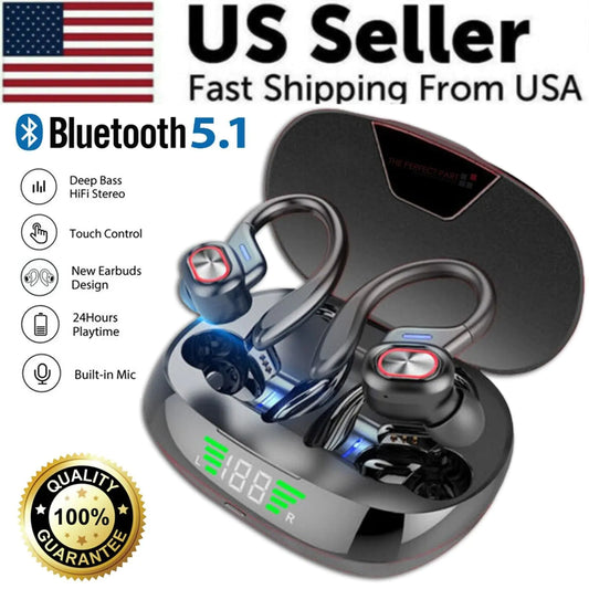 Bluetooth Headset 5.1 True Wireless Earphones Earbuds