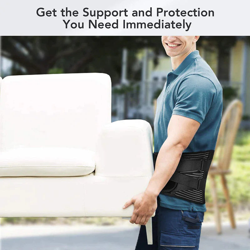 Adjustable Lower Back Brace Lumbar Support Waist Belt For Men and Women