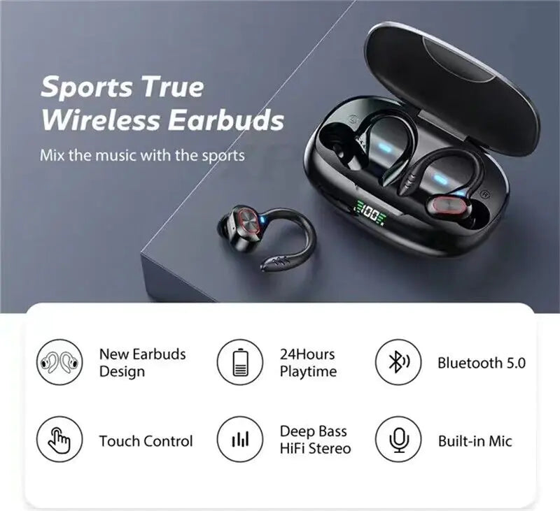 Bluetooth Headset 5.1 True Wireless Earphones Earbuds